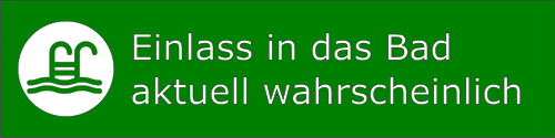 Schwimmbadampel gründ - Einlass in das Bad wahrscheinlich