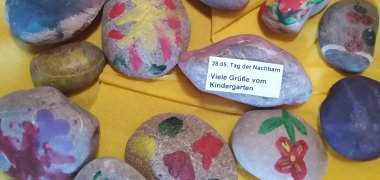 Steine bemalt Kita Kinder