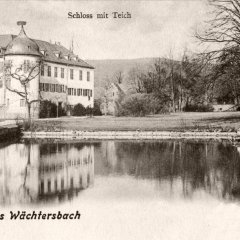 Postkarte von ca. 1900. Rechts im Bild ist die ursprüngliche Gartenterrasse zu sehen.