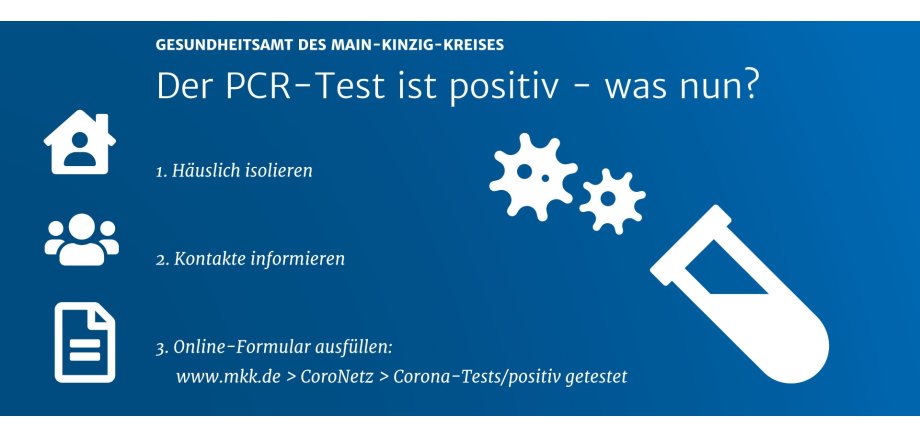 PCR-Test ist positiv?