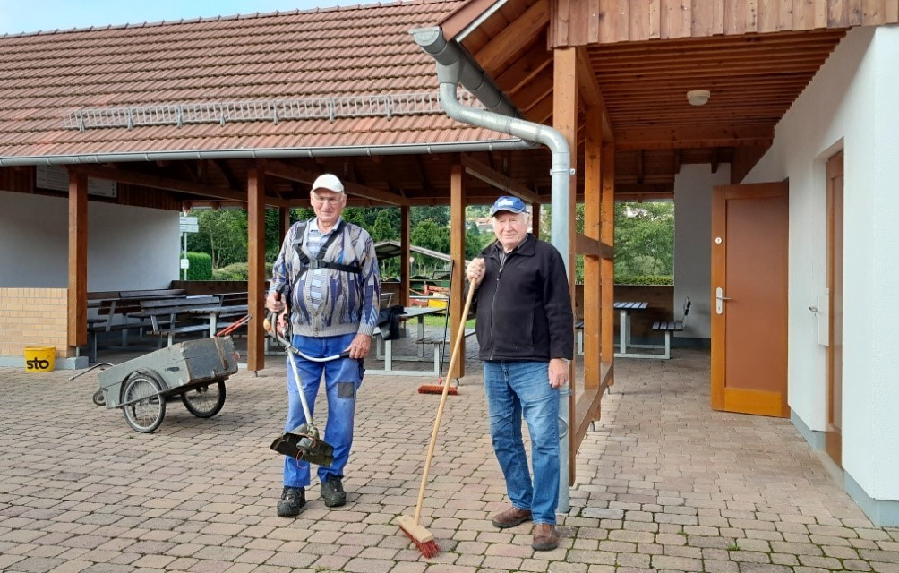 Dorfplatz Weilers - Rad- und Rastanlage
