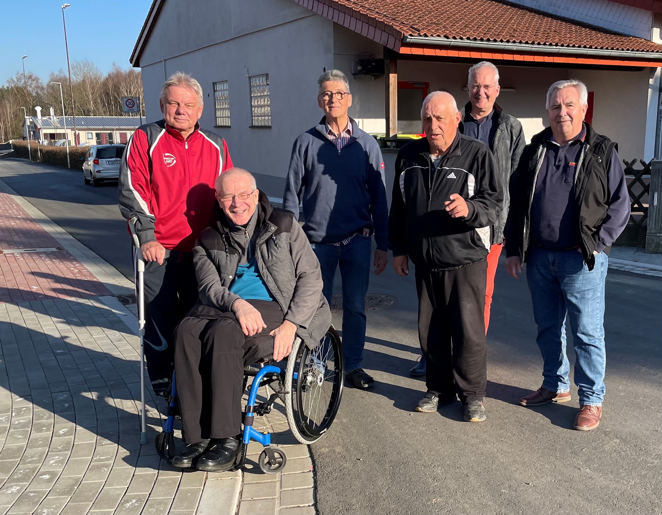 Barrierefreier Gehweg in Wittgenborn