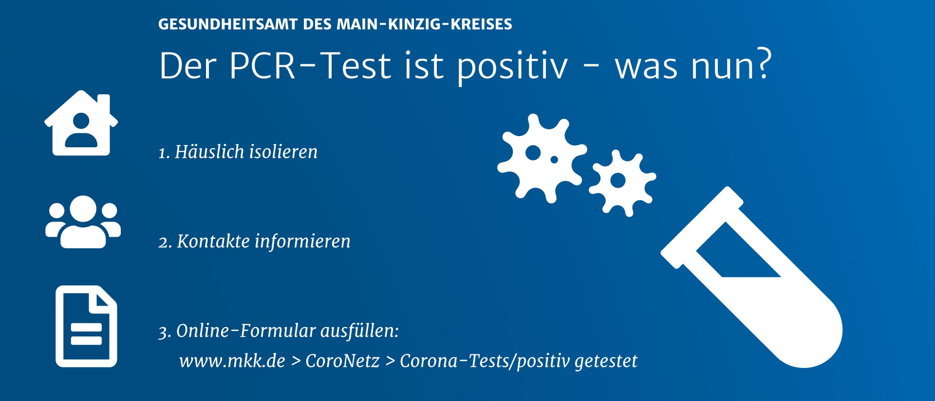 PCR-Test ist positiv?