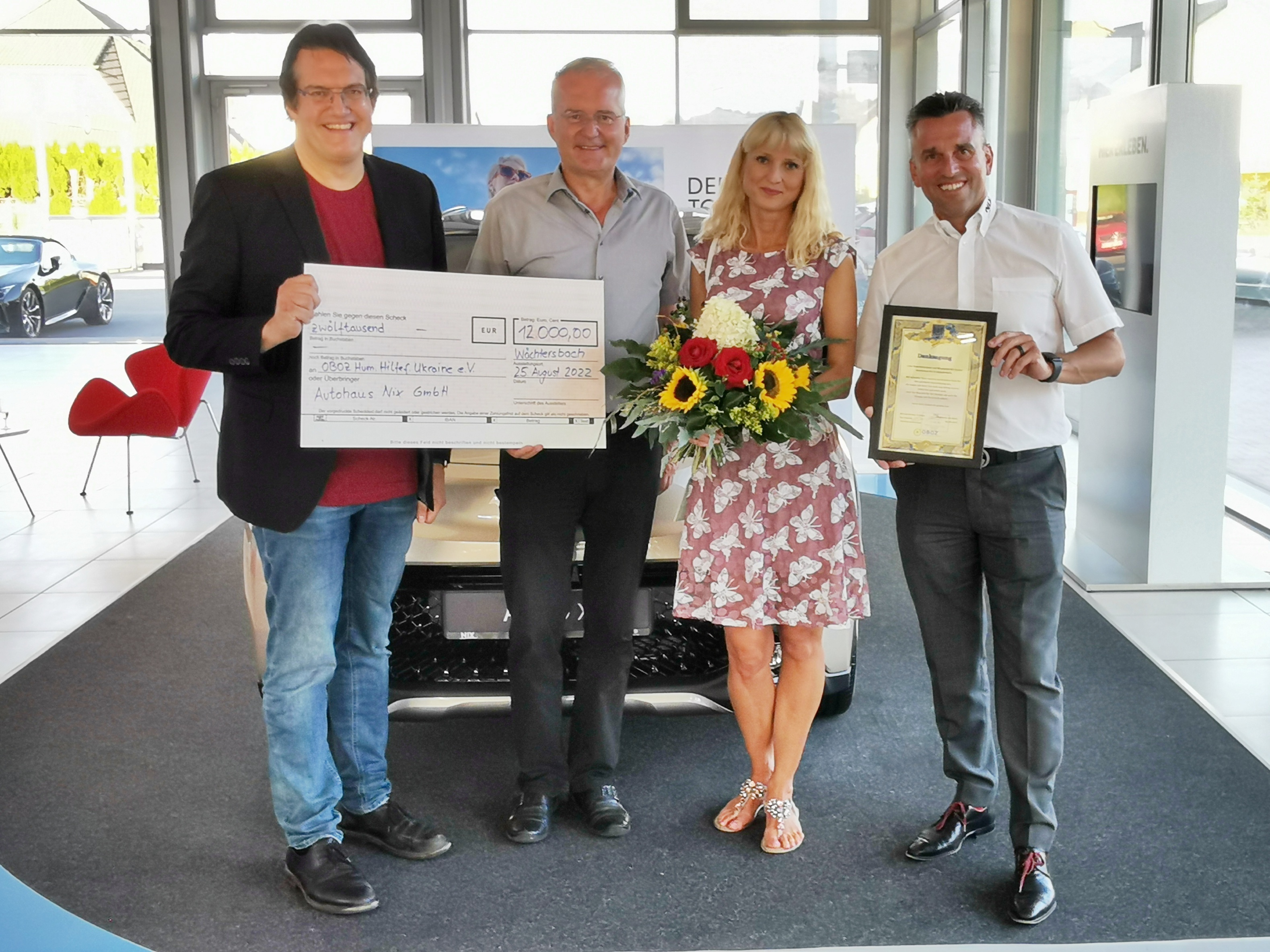 Krankenwagen aus Wächtersbacher Spende hilft künftig den Kriegsopfern in der Ukraine