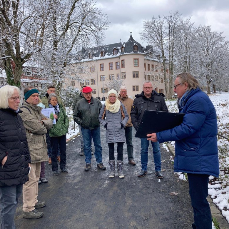 Impressionen von Schlossgarten-Rundgang 02.04.2022