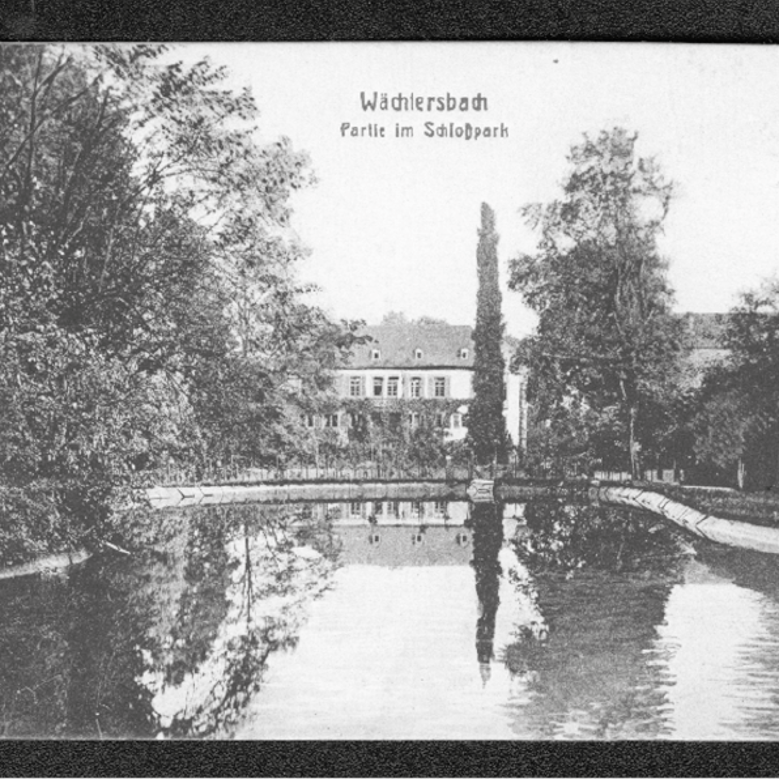 Postkartenmotiv Schlosspark 1900 Postkartenmotiv Schlosspark 1900