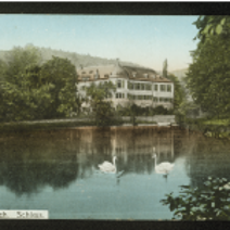 Ansicht Schloss und Schlosspark zwischen 1920 und 1930 Ansicht Schloss und Schlosspark zwischen 1920 und 1930