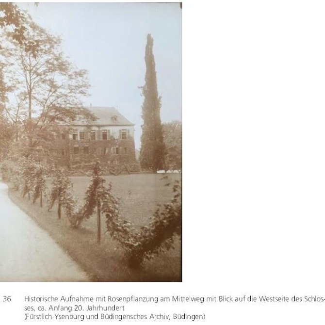 Mittelweg mit Blick auf Westseite Schloss ca. 1900