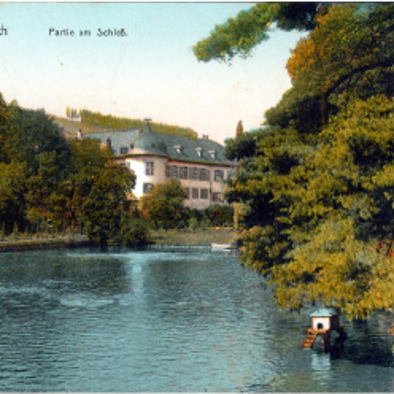 Postkartenmotiv Schlosspark 1910